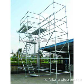RFY-WJ05: High Quality Steel Used or New Construction Mezzanine Scaffolding with Stair